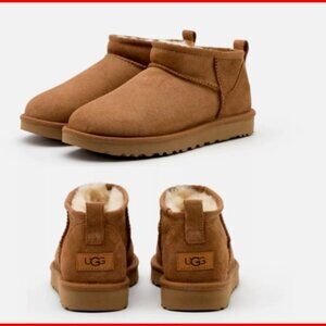 New Authentic UGG Classic Ultra Mini 1116109 Women's Fashion Boots Chestnut 9